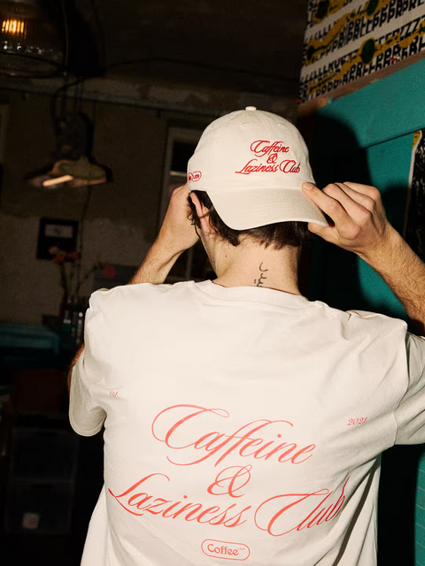 T-Shirt Caffeine & Laziness Club Tee/ Red Edition