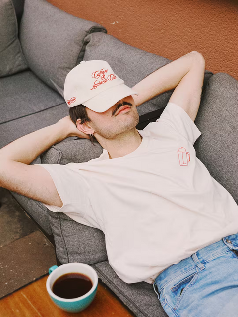 T-Shirt Caffeine & Laziness Club Tee/ Red Edition