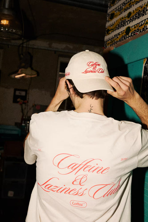 Czapka Coffee & Laziness Club Cream